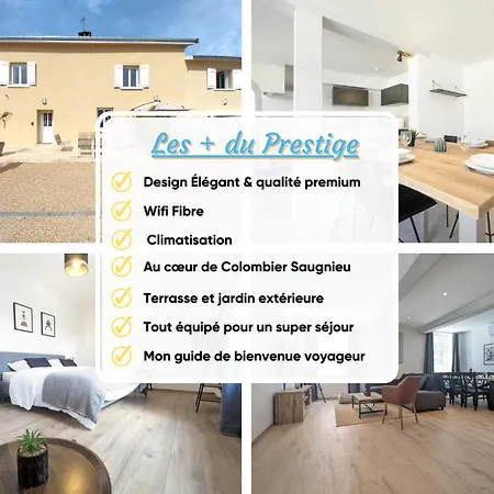 Le Prestige 152 Proche Aeroport -gare Lyon -groupama Stadium-ldlc Arena Apartment *